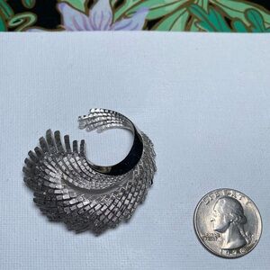 Vintage Crown Trifari swirl brooch